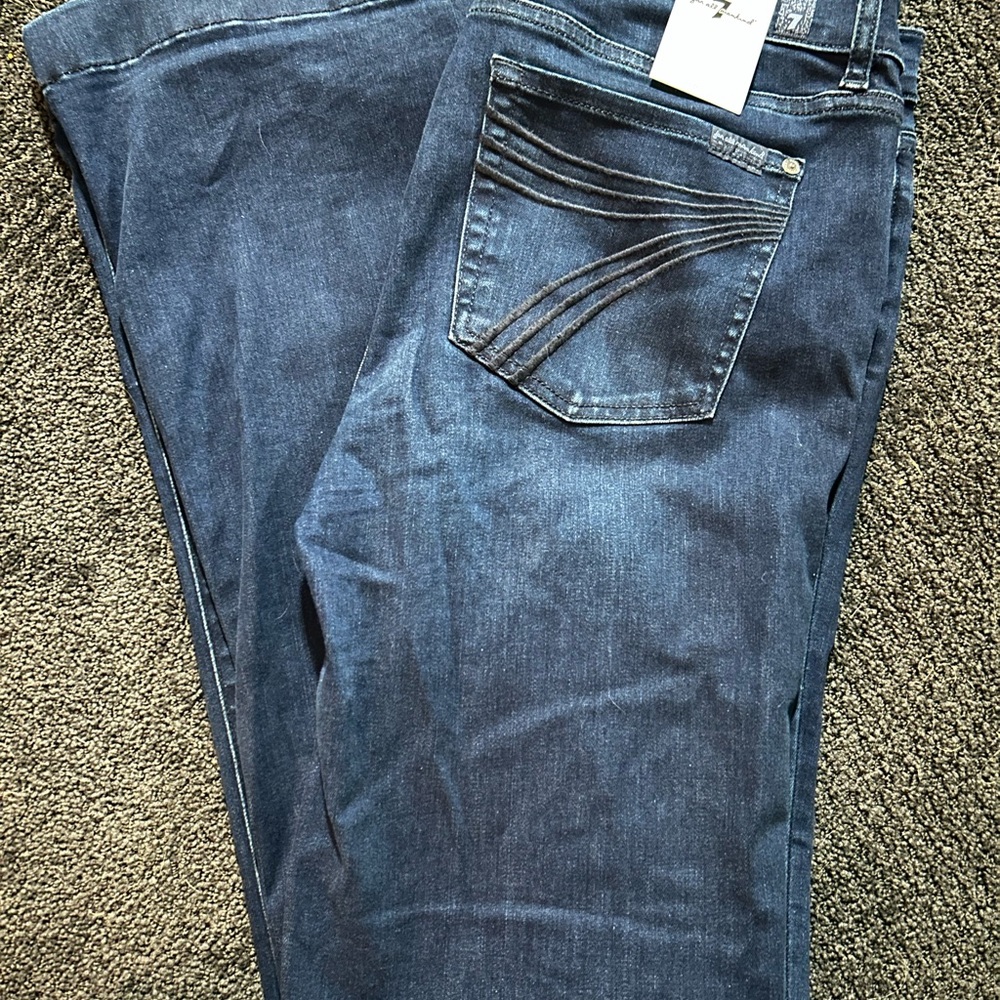 7 For All Mankind Indigo Denim Jeans